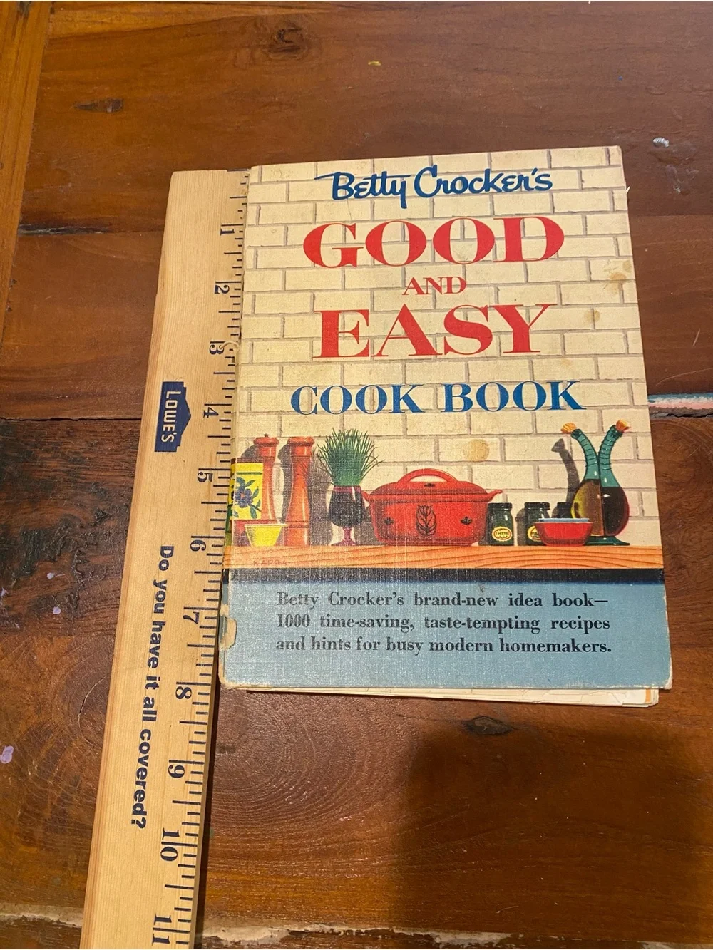 Betty Crocker’s Good and Easy Cook Book - Faux Brock Wall Cover